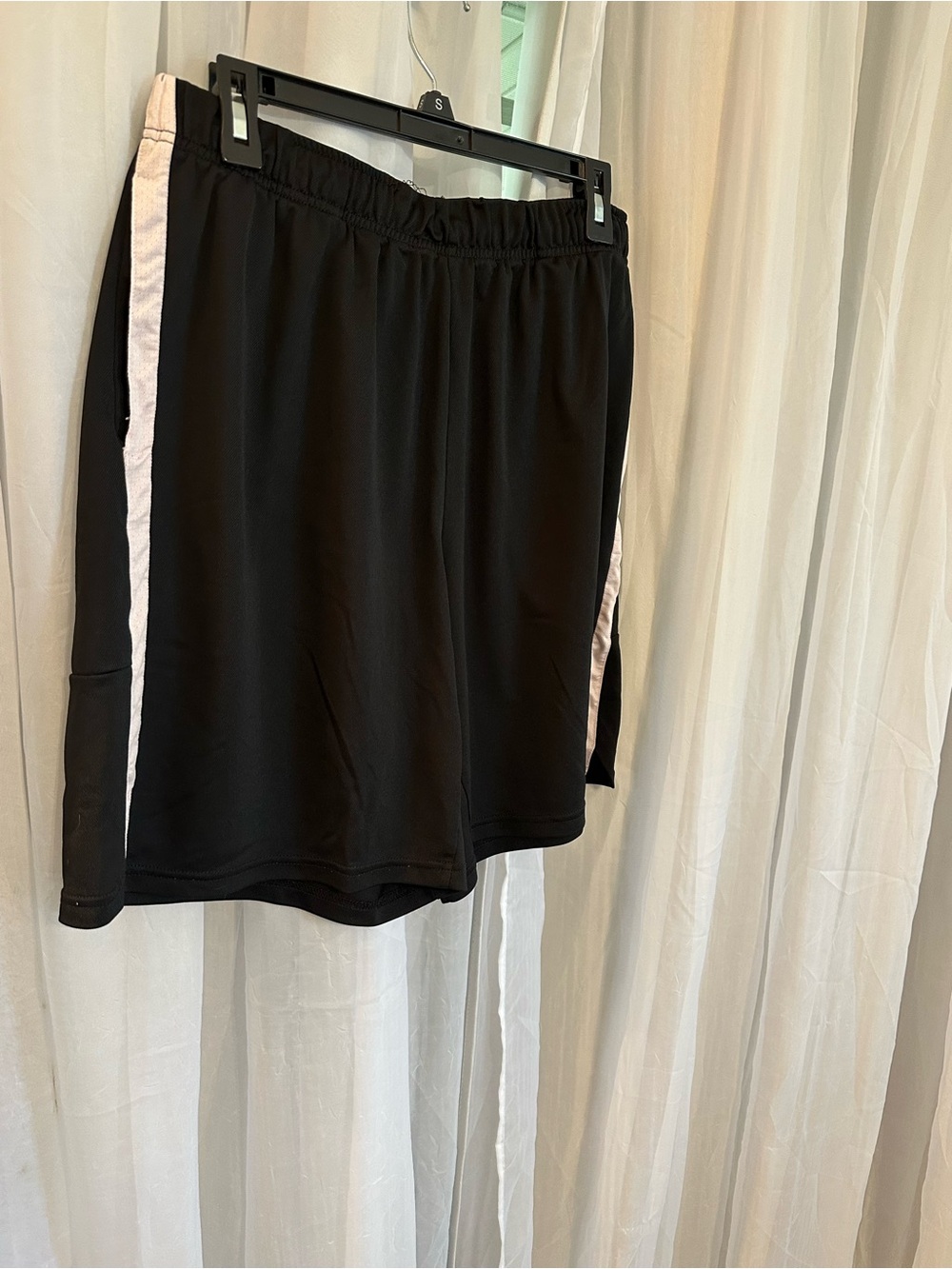 Nike Women’s Black Athletic Shorts with Pink Accents - Picture 3 of 7